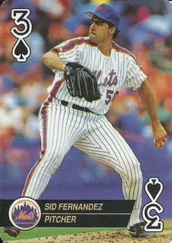 1993 U.S. Playing Card Co. Aces #3S Sid Fernandez NM-MT Mets - Baseball Card Single