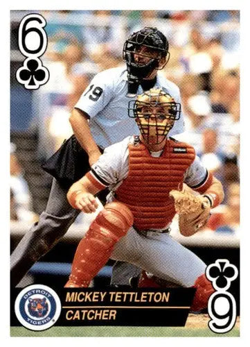 1993 U.S. Playing Card Co. Aces #6C Mickey Tettleton NM-MT Tigers - Baseball Card Single