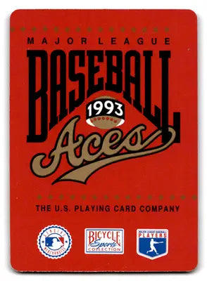 1993 U.S. Playing Card Company Baseball Aces Brady Anderson #J Baltimore Orioles - Baseball Card Single