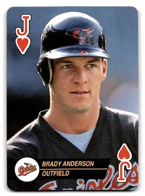 1993 U.S. Playing Card Company Baseball Aces Brady Anderson #J Baltimore Orioles - Baseball Card Single