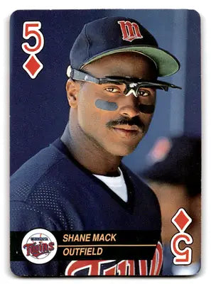 1993 U.S. Playing Card Company Baseball Aces Shane Mack #5 Minnesota Twins - Baseball Card Single