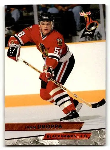 1993 Ultra #288 Ivan Droppa Chicago Blackhawks Hockey Cards EX/NM ID:57775 - Hockey Card Single