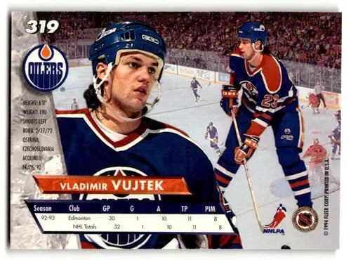 1993 Ultra #319 Vladimir Vujtek Edmonton Oilers Hockey Cards EX/NM ID:57779 - Hockey Card Single
