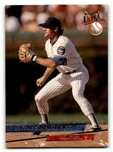 Ryne Sandberg Chicago Cubs baseball card from 1993 Ultra #320 in NM condition