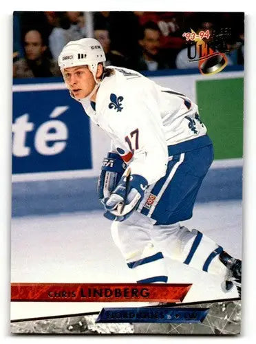 1993 Ultra #405 Chris Lindberg Quebec Nordiques Hockey Cards EX/NM ID:57781 - Hockey Card Single
