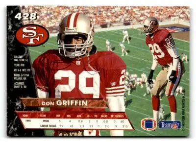 1993 Ultra #428 Don Griffin - Football Card Single
