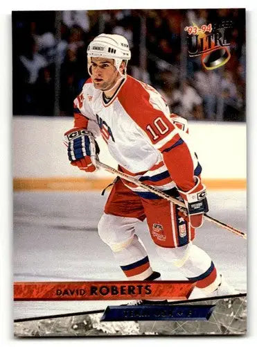 1993 Ultra #495 David Roberts USA Hockey Cards EX/NM ID:57791 - Hockey Card Single