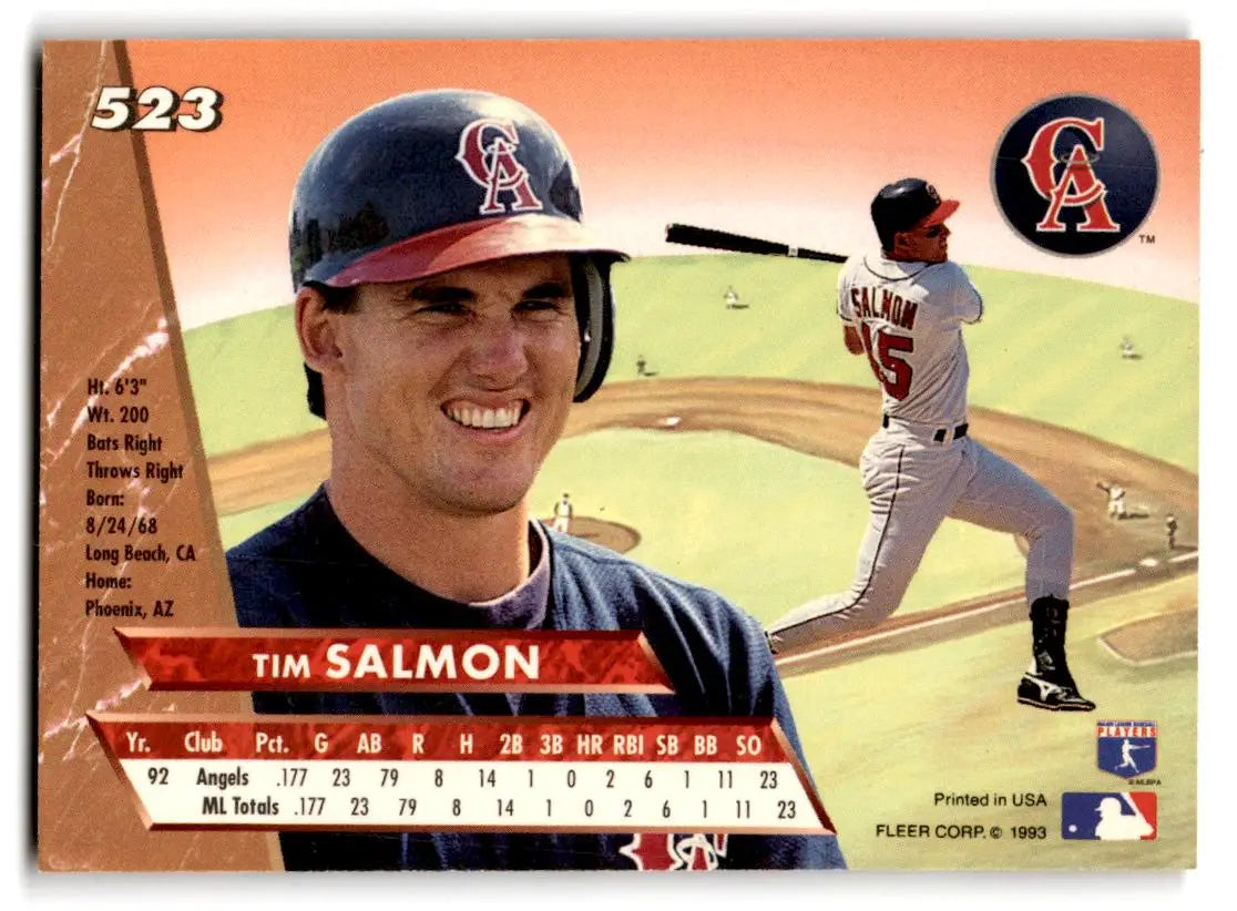 1993 Ultra #523 Tim Salmon - Baseball Card Single