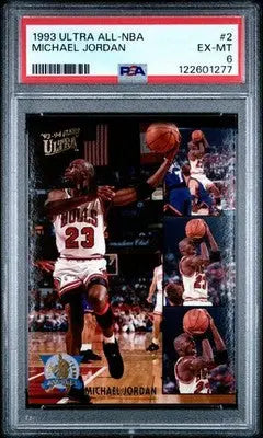 1993 Ultra All-NBA Michael Jordan #2 Basketball PSA 6