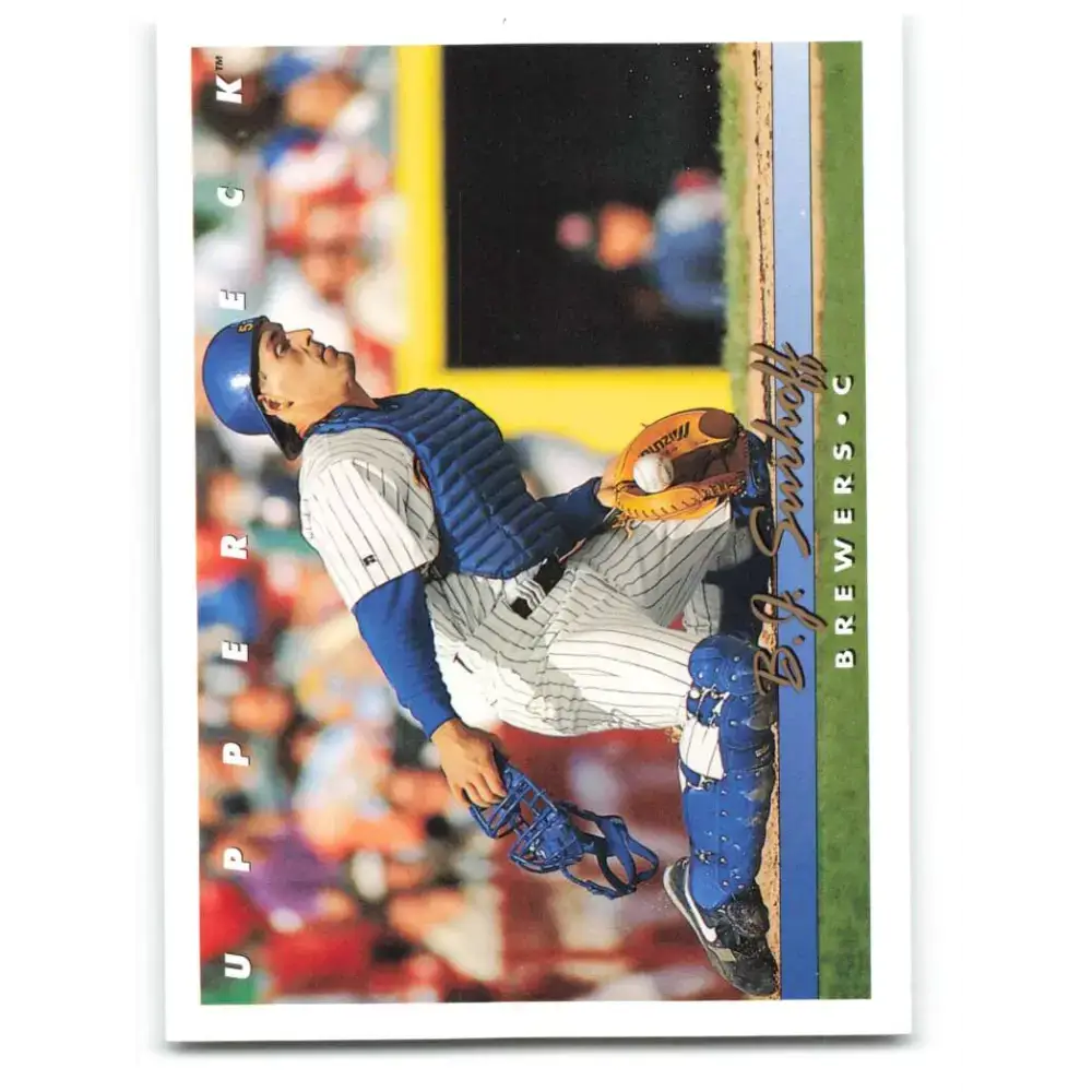 1993 Upper Deck #102 B.J. Surhoff VG Milwaukee Brewers Baseball Card - Baseball Card Single