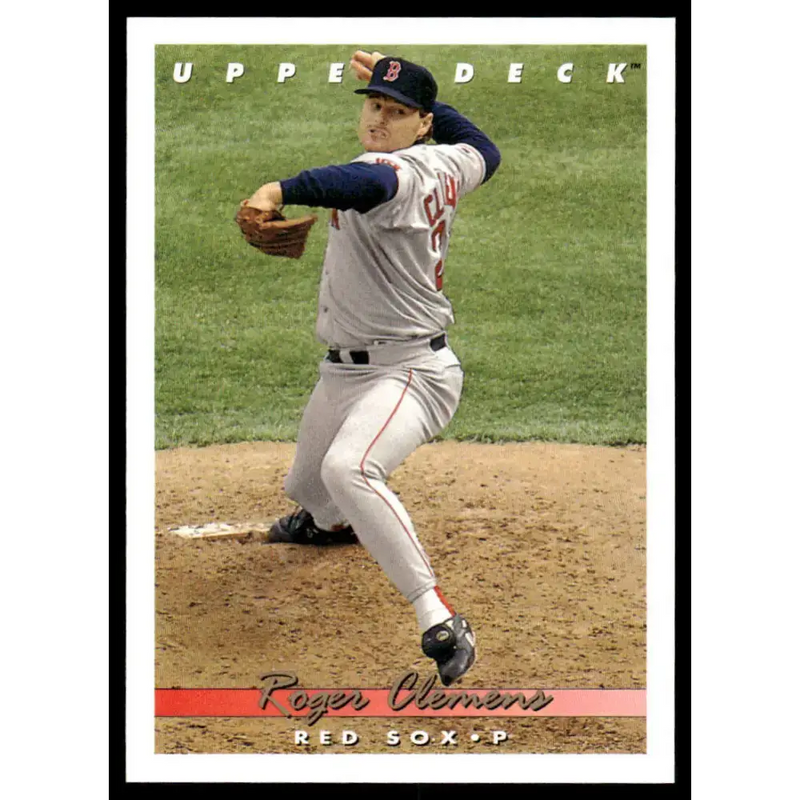 1993 Upper Deck #135 Roger Clemens EX/NM Boston Red Sox Baseball Card - Baseball Card Single