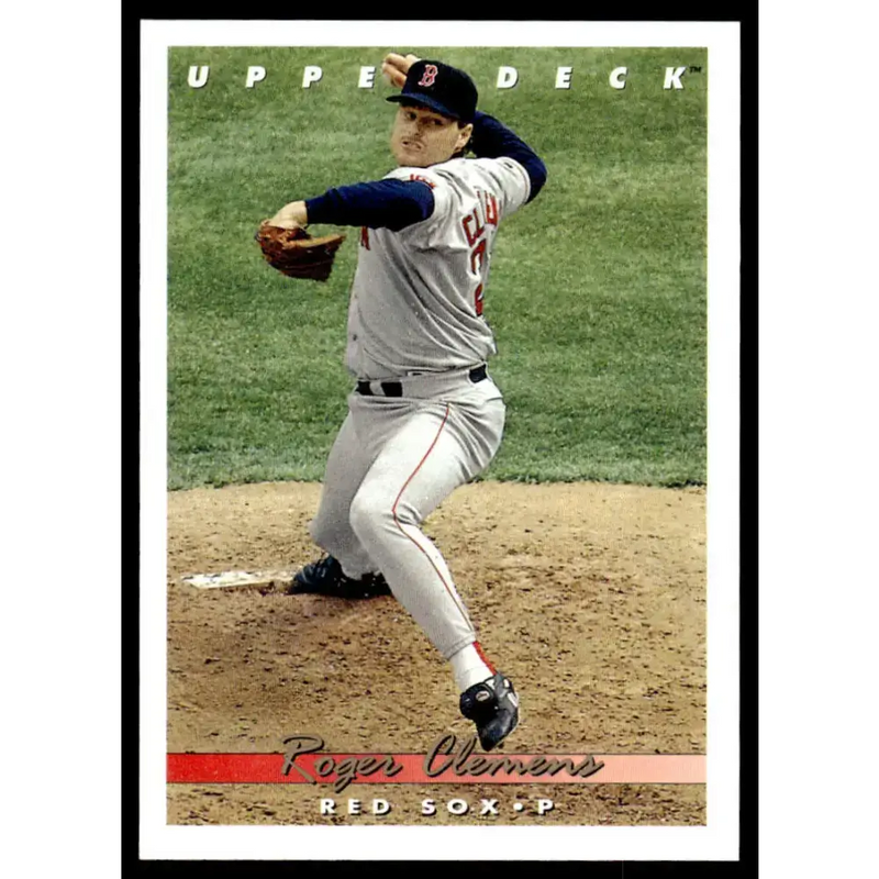 1993 Upper Deck #135 Roger Clemens EX/NM Boston Red Sox Baseball Card - Baseball Card Single