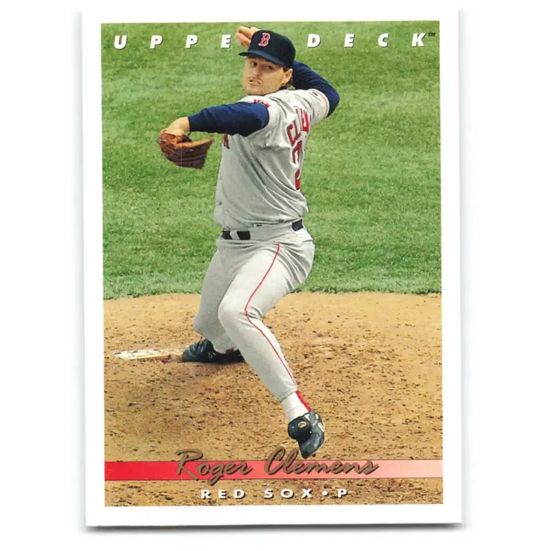 1993 Upper Deck #135 Roger Clemens VG Boston Red Sox Baseball Card - Baseball Card Single