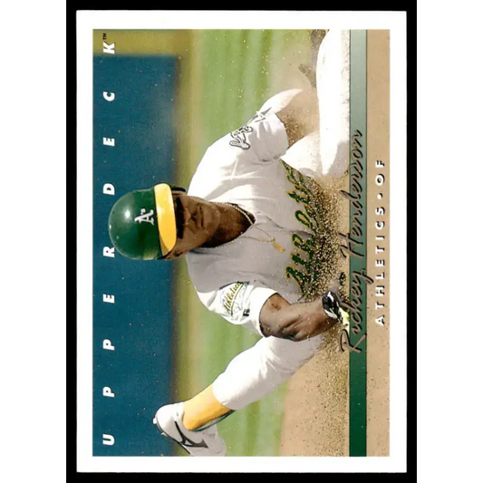 1993 Upper Deck #136 Rickey Henderson NM-MT Oakland Athletics Baseball Card - Baseball Card Single