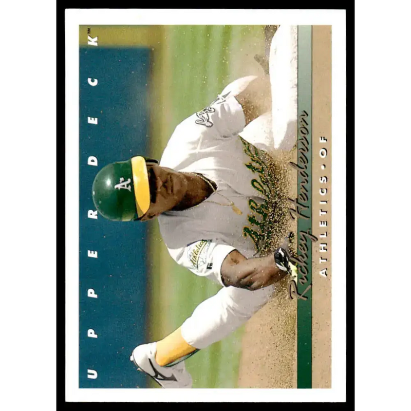1993 Upper Deck #136 Rickey Henderson NM-MT Oakland Athletics Baseball Card - Baseball Card Single