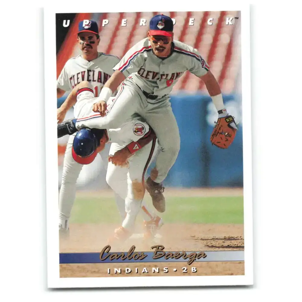 1993 Upper Deck #174 Carlos Baerga VG Cleveland Indians Baseball Card - Baseball Card Single