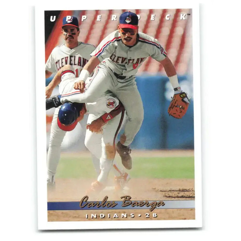 1993 Upper Deck #174 Carlos Baerga VG Cleveland Indians Baseball Card - Baseball Card Single