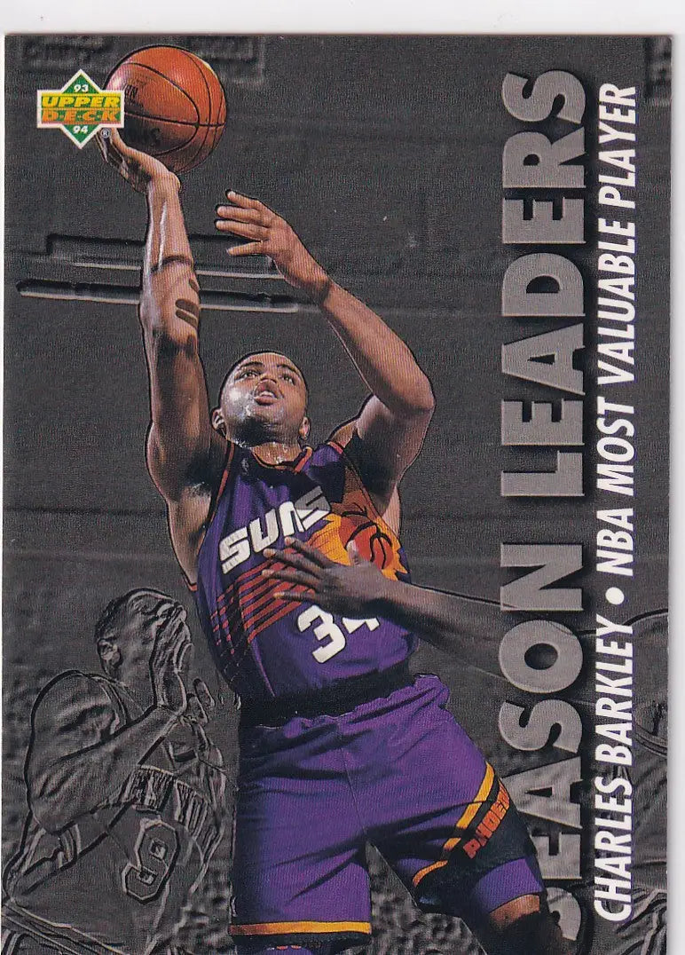 1993 UPPER DECK #174 CHARLES BARKLEY SEASON LEADERS- PHOENIX SUNS - Basketball Card Single