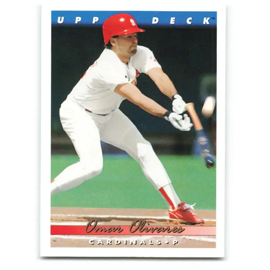 1993 Upper Deck #194 Omar Olivares VG St. Louis Cardinals Baseball Card - Baseball Card Single