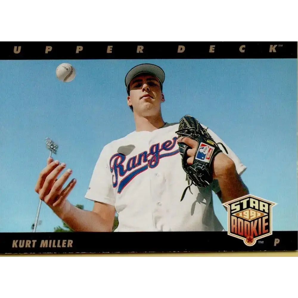 1993 Upper Deck #20 Kurt Miller VG Texas Rangers Baseball Card - Baseball Card Single