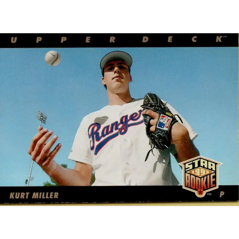 1993 Upper Deck #20 Kurt Miller VG Texas Rangers Baseball Card - Baseball Card Single