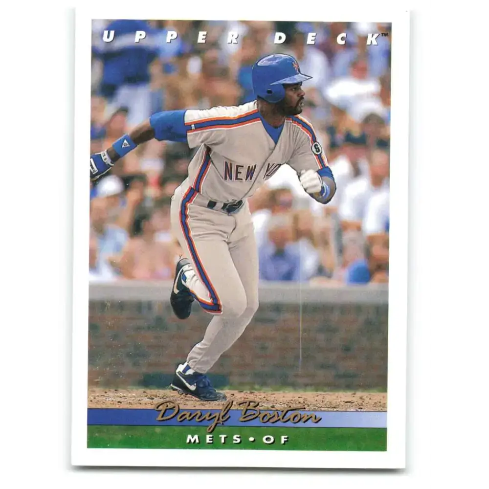 1993 Upper Deck #203 Daryl Boston VG New York Mets Baseball Card - Baseball Card Single
