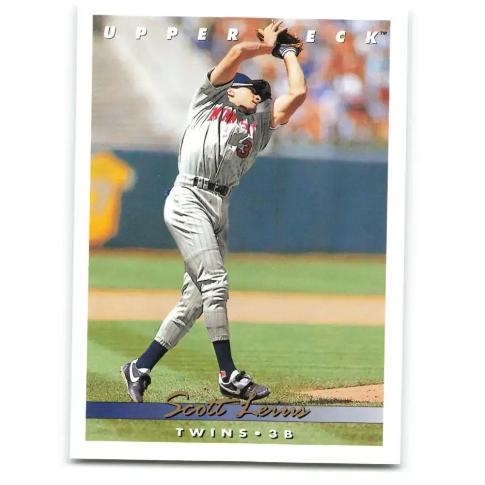 1993 Upper Deck #212 Scott Leius VG Minnesota Twins Baseball Card - Baseball Card Single