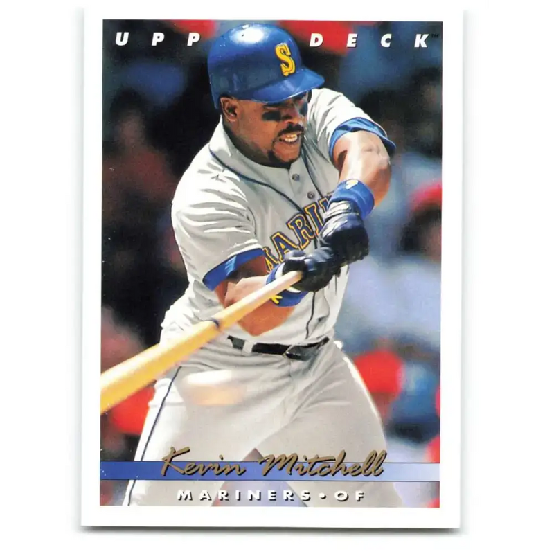 1993 Upper Deck #213 Kevin Mitchell VG Seattle Mariners Baseball Card - Baseball Card Single