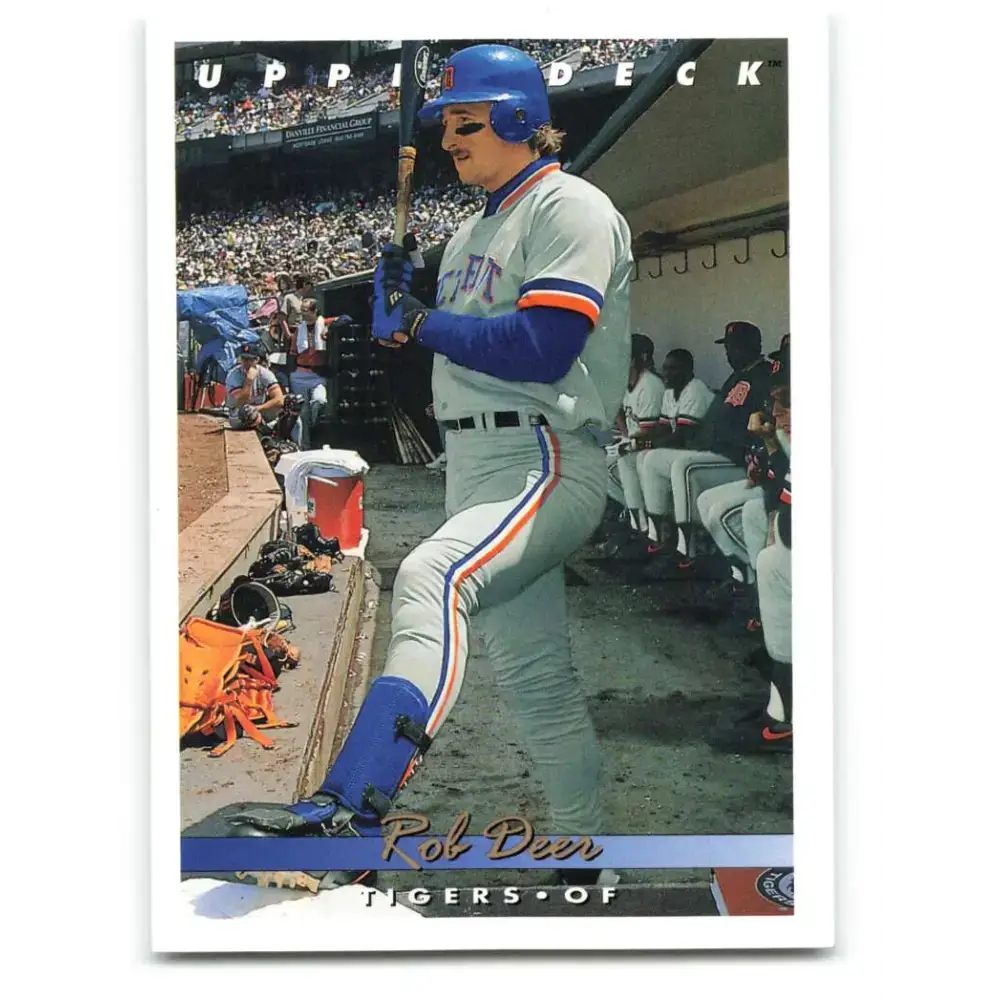 1993 Upper Deck #217 Rob Deer VG Detroit Tigers Baseball Card - Baseball Card Single