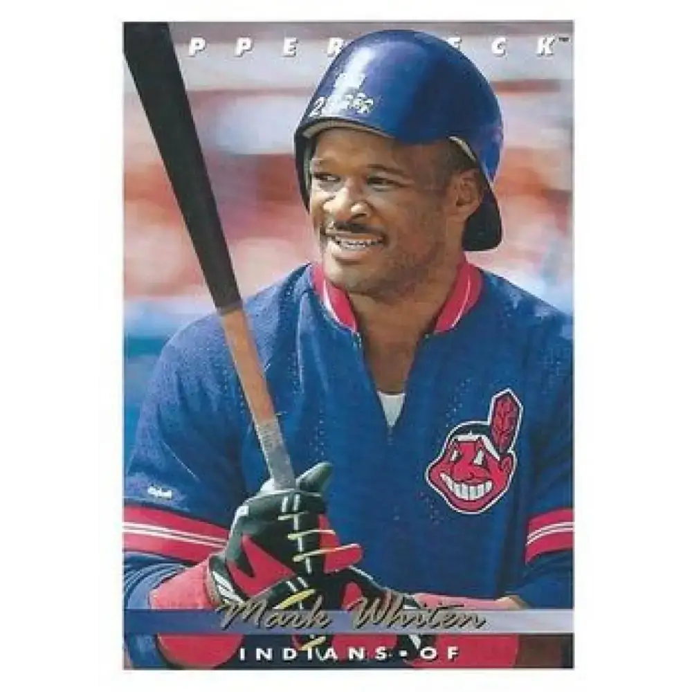 1993 Upper Deck #227 Mark Whiten VG Cleveland Indians Baseball Card - Baseball Card Single