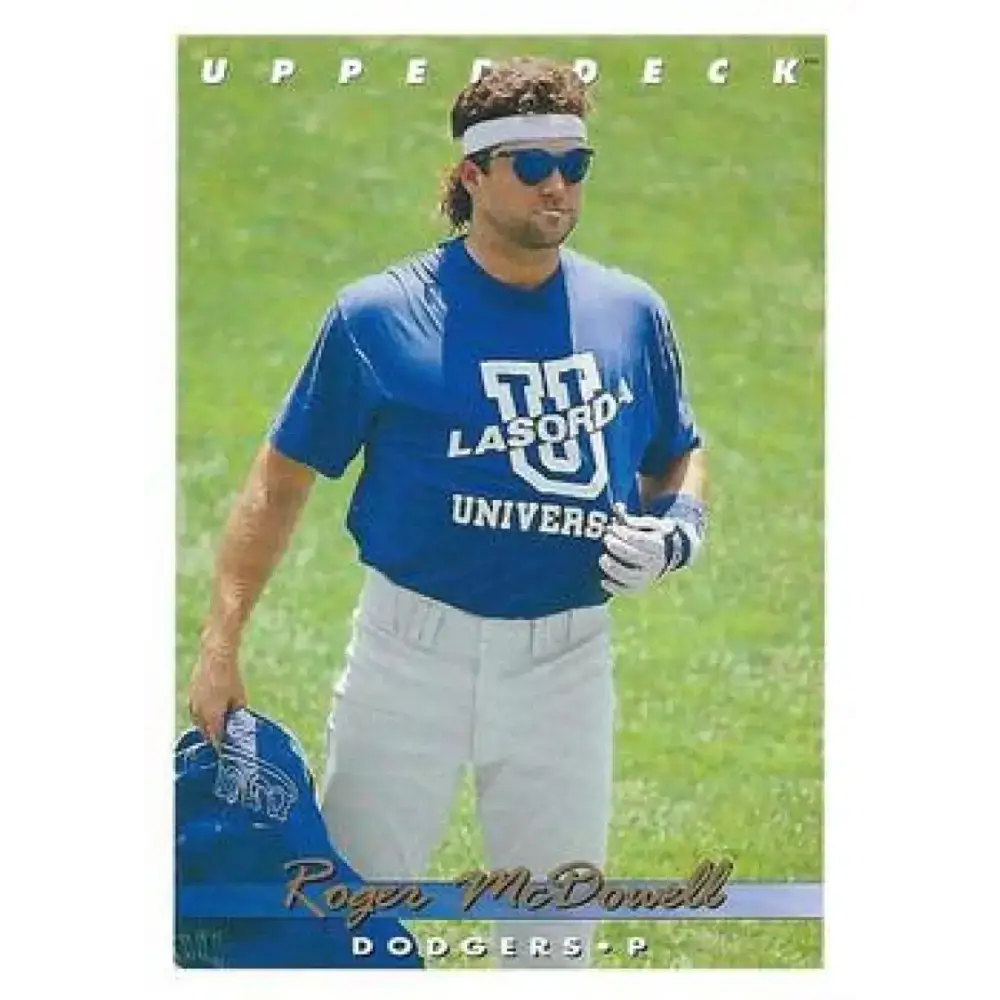 1993 Upper Deck #250 Roger McDowell VG Los Angeles Dodgers Baseball Card - Baseball Card Single