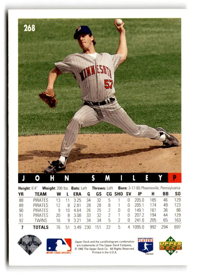 1993 Upper Deck #268 John Smiley - Baseball Card Single