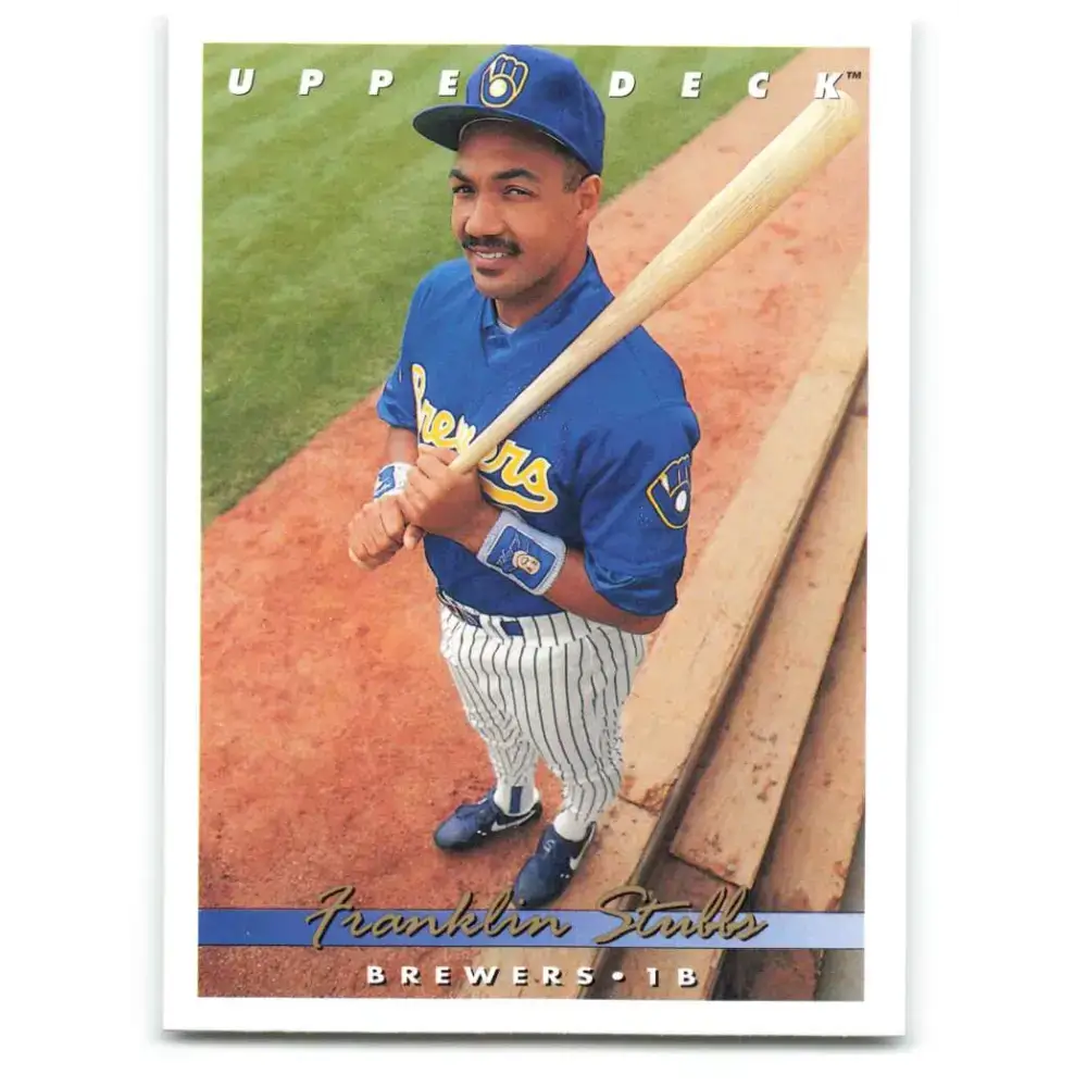 1993 Upper Deck #269 Franklin Stubbs VG Milwaukee Brewers Baseball Card - Baseball Card Single