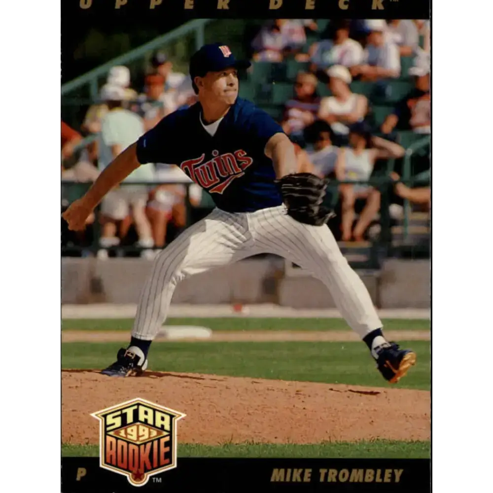 1993 Upper Deck #28 Mike Trombley VG Minnesota Twins Baseball Card - Baseball Card Single