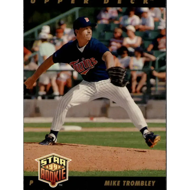 1993 Upper Deck #28 Mike Trombley VG Minnesota Twins Baseball Card - Baseball Card Single
