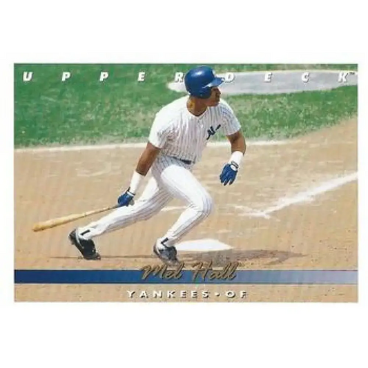 1993 Upper Deck #291 Mel Hall VG New York Yankees Baseball Card - Baseball Card Single