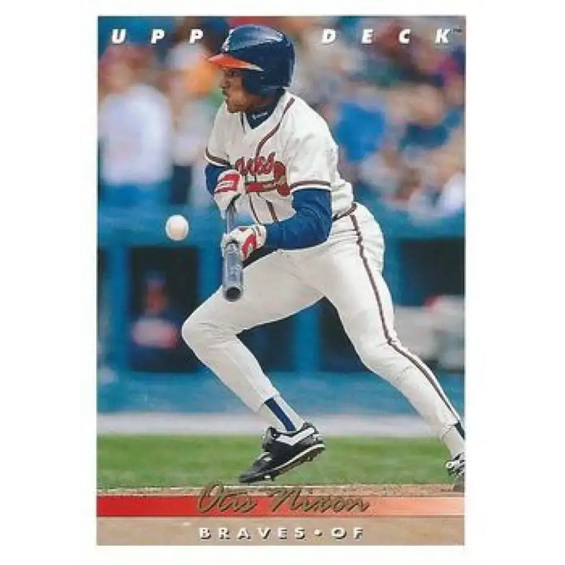 1993 Upper Deck #292 Otis Nixon VG Atlanta Braves Baseball Card - Baseball Card Single