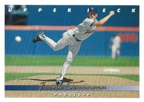 1993 Upper Deck Frank Seminara baseball card with original gloss featuring Padres