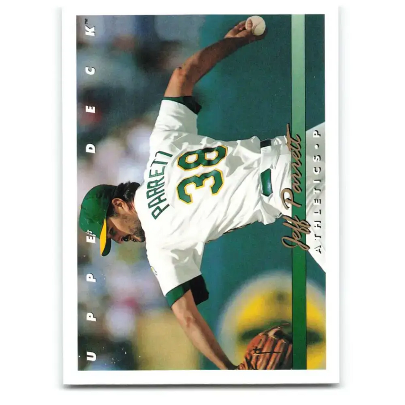 1993 Upper Deck #311 Jeff Parrett VG Oakland Athletics Baseball Card - Baseball Card Single