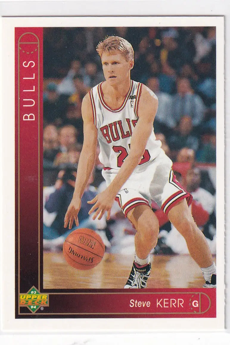 1993 UPPER DECK #324 STEVE KERR- CHICAGO BULLS - Basketball Card Single