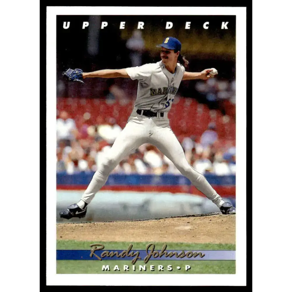 1993 Upper Deck #336 Randy Johnson EX/NM Seattle Mariners Baseball Card - Baseball Card Single