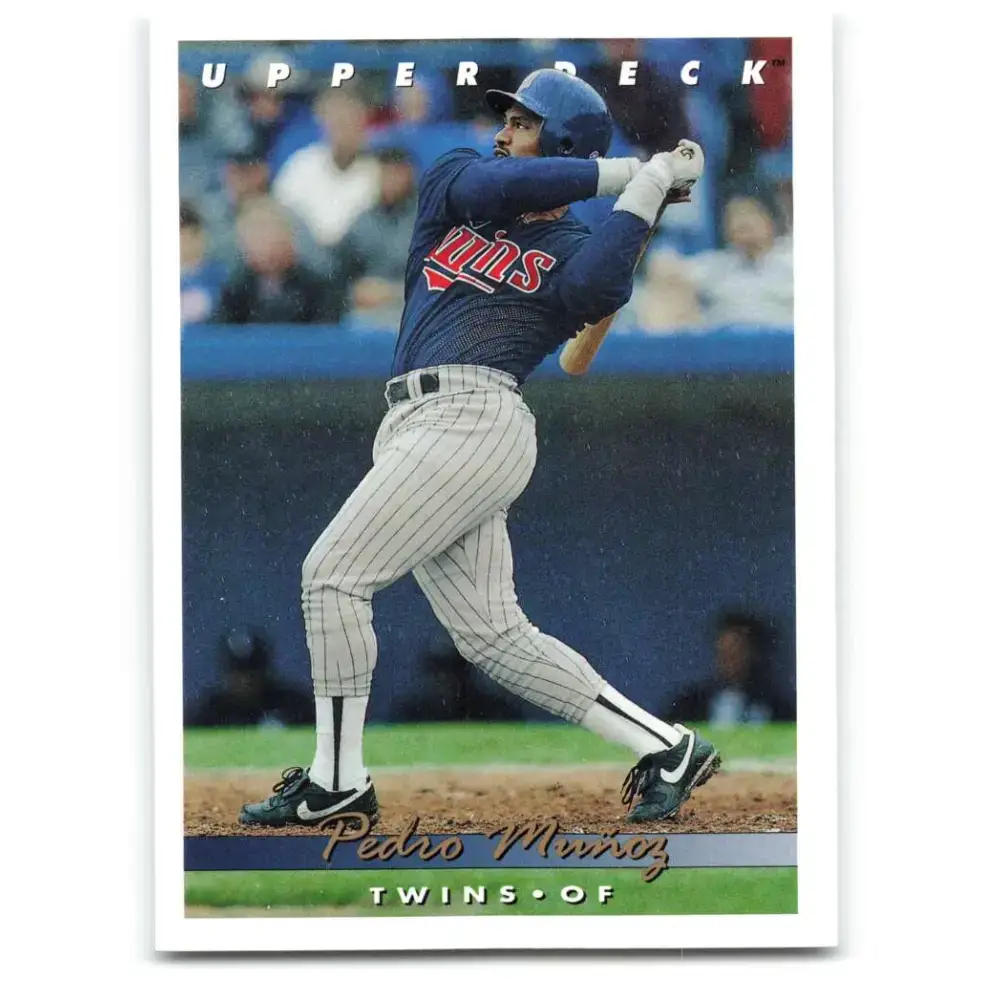 1993 Upper Deck #341 Pedro Munoz VG Minnesota Twins Baseball Card - Baseball Card Single