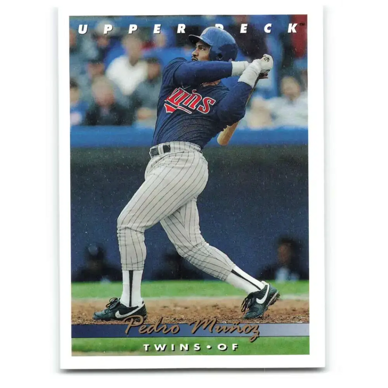 1993 Upper Deck #341 Pedro Munoz VG Minnesota Twins Baseball Card - Baseball Card Single