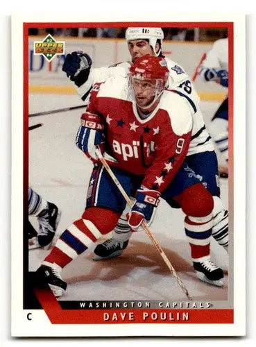 Original gloss 1993 Upper Deck Dave Poulin hockey card for collectors