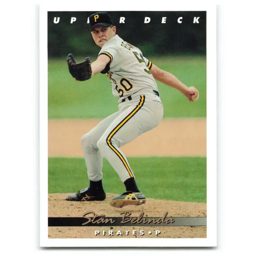 1993 Upper Deck #359 Stan Belinda VG Pittsburgh Pirates Baseball Card - Baseball Card Single