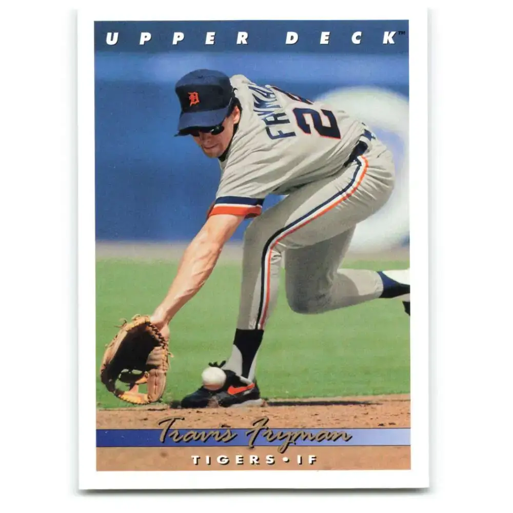 1993 Upper Deck #364 Travis Fryman VG Detroit Tigers Baseball Card - Baseball Card Single