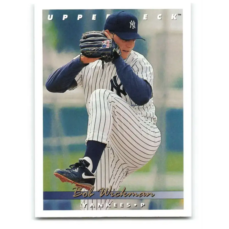 1993 Upper Deck #372 Bob Wickman VG New York Yankees Baseball Card - Baseball Card Single