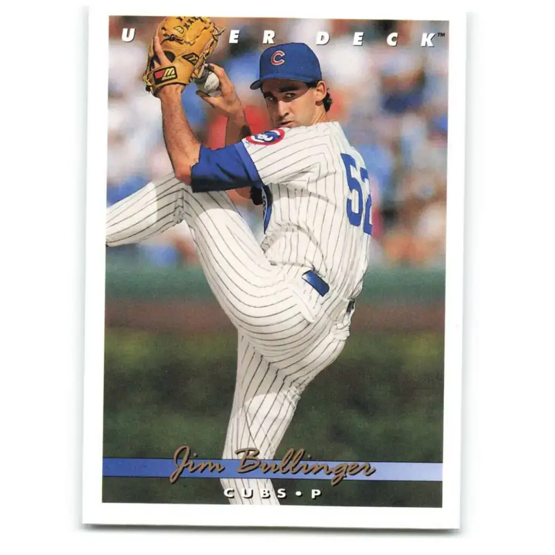 1993 Upper Deck #379 Jim Bullinger VG Chicago Cubs Baseball Card - Baseball Card Single