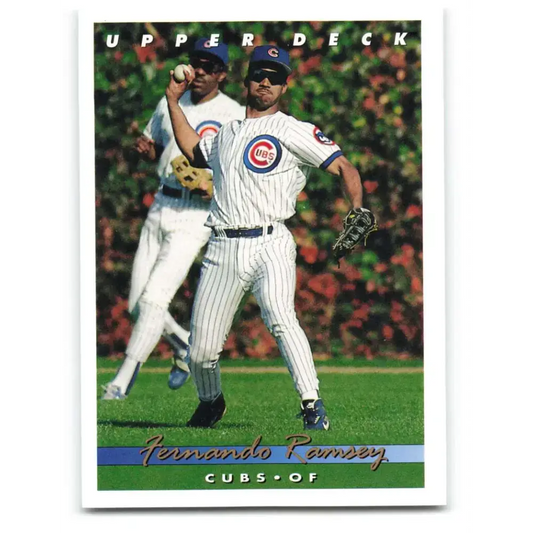 1993 Upper Deck #382 Fernando Ramsey VG RC Rookie Chicago Cubs Baseball Card - Baseball Card Single