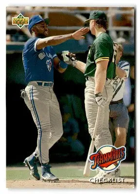 1993 Upper Deck #41 Teammates Checklist (Joe Carter / Mark McGwire) - Baseball Card Single
